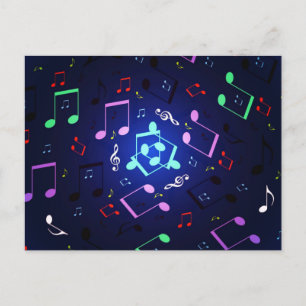 musik noter Design Vykort