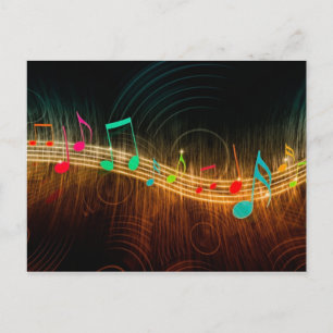 Musik noter Design Vykort