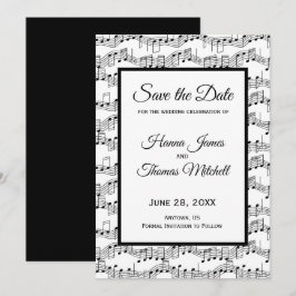 Musik noter Elegant Spara datum Datumet