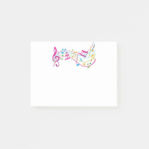 Musik noter färg post-it block
