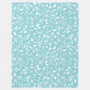 Musik noter fleecefilt