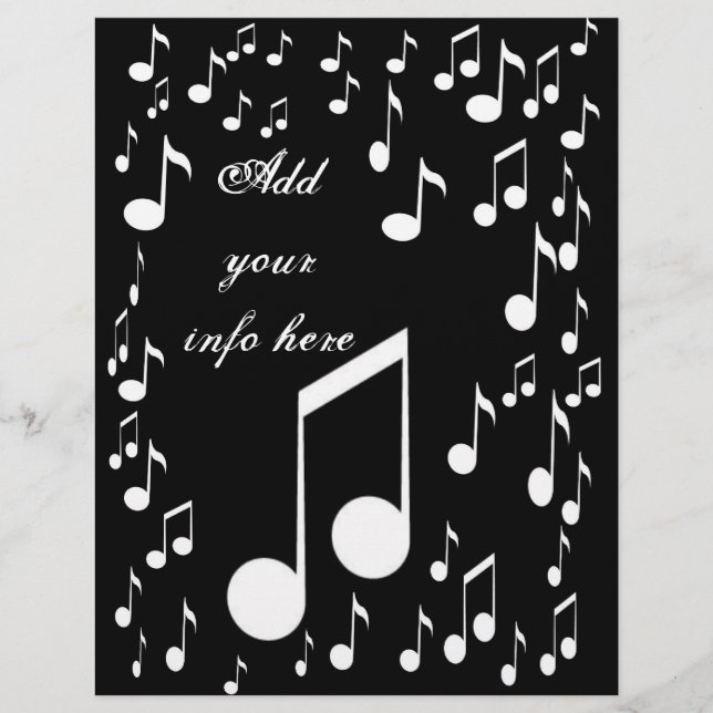 Musik noter_ Flyer (Framsidan)