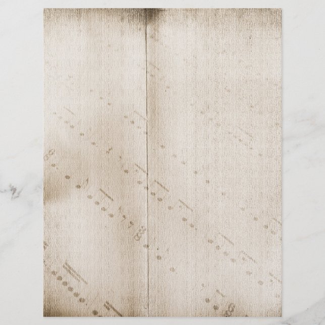 Musik noter Grunge Letterhead (Framsida)