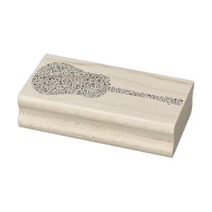 musik noter guitar art frimärke stämpel