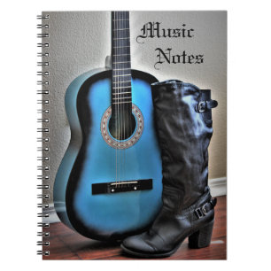 Musik noter Guitar Spiral fotopatbok för foto Anteckningsbok