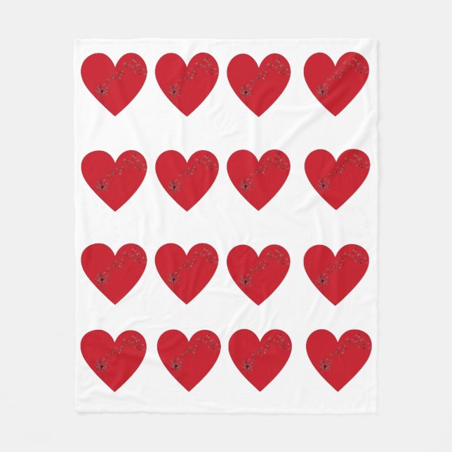 Musik noter i hjärtat, Fleece Blanket (Framsidan)