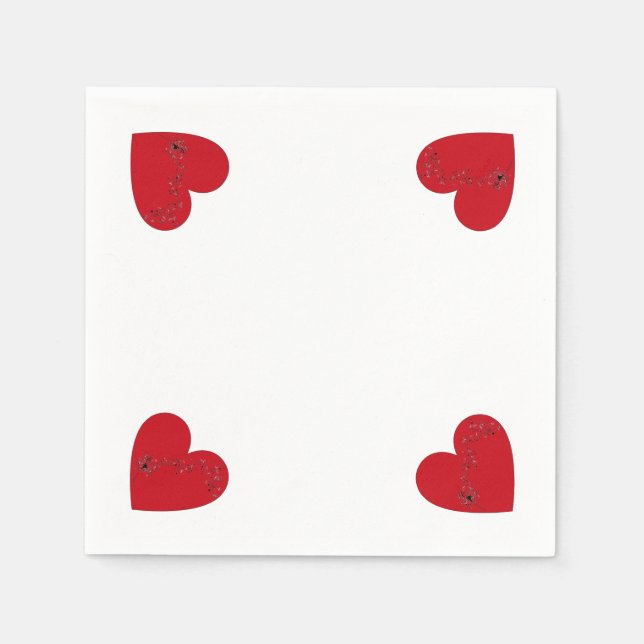 Musik noter i hjärtat, Pappersservett (Framsidan)