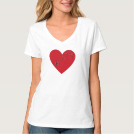 Musik noter i hjärtat, T-Shirt