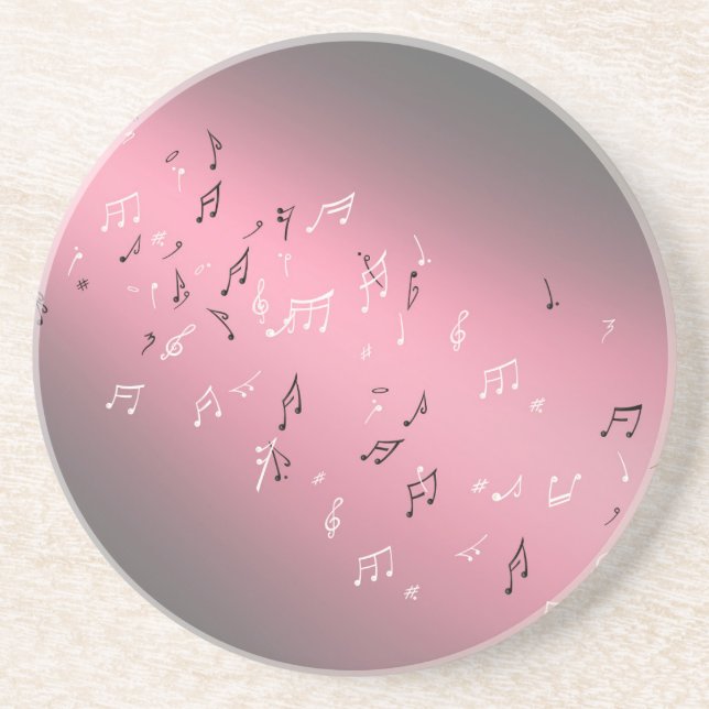 Musik noter i Moonlight Sandstone Underlägg (Framsidan)