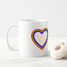 Musik noter i regnbågen