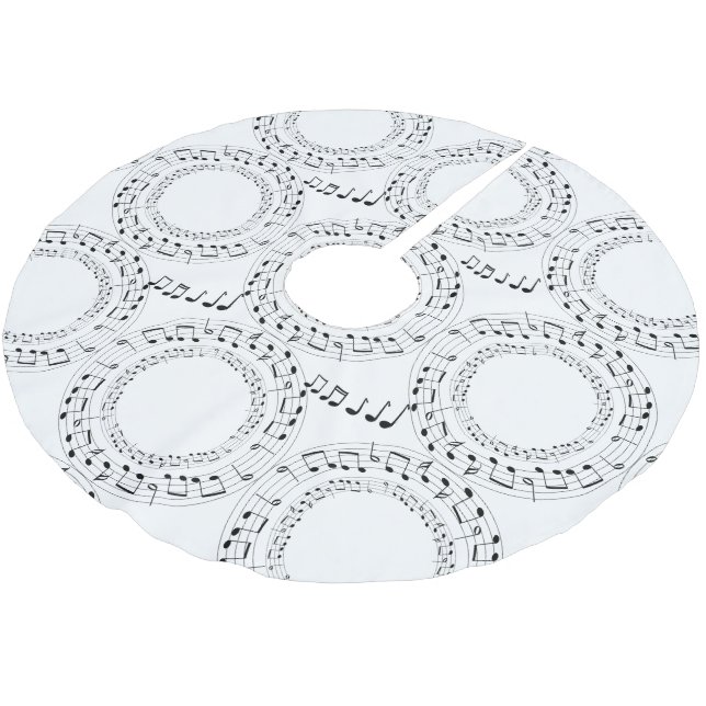 Musik noter julgransmatta borstad polyester (Vinklad)
