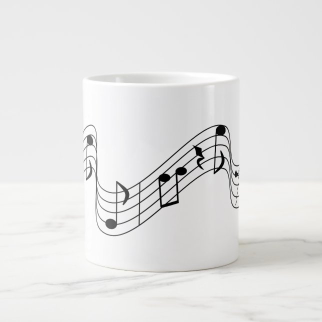 Musik noter jumbo mugg (Framsidan)