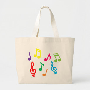 Musik noter jumbo tygkasse