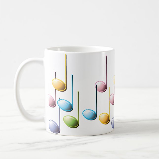 Musik noter kaffemugg (Vänster)