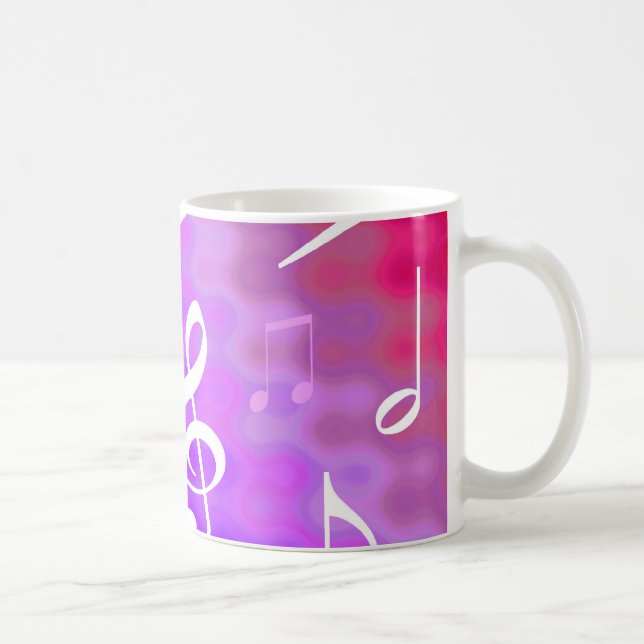 Musik noter kaffemugg (Höger)