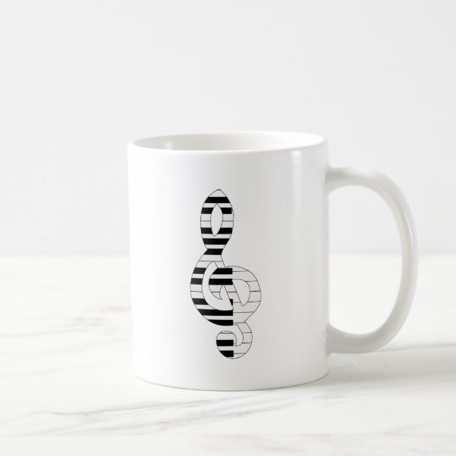 musik noter kaffemugg (Höger)