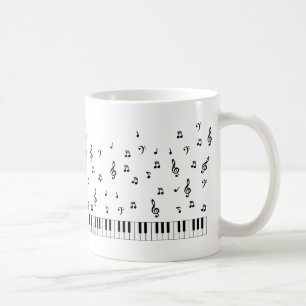 Musik noter kaffemugg