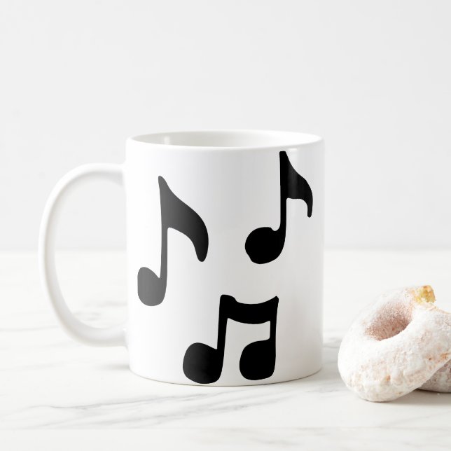 Musik noter kaffemugg (Med munk)