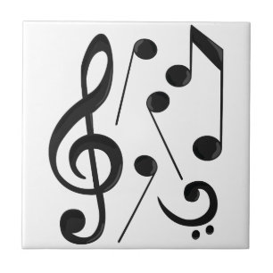 Musik noter kakelplatta