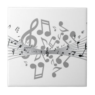 Musik noter kakelplatta