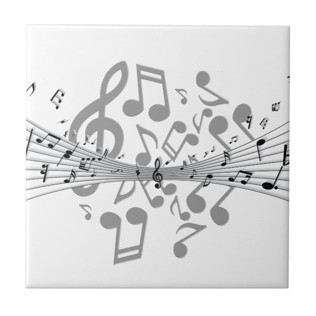 Musik noter kakelplatta (Framsidan)