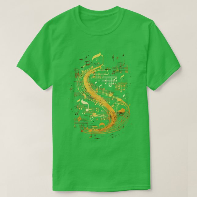 Musik noter Klassisk känsla T Shirt (Design framsida)