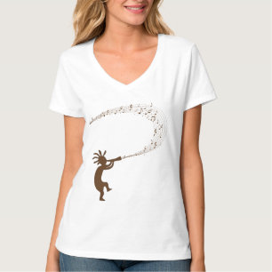 Musik noter Kokopelli Native American T-Shirt