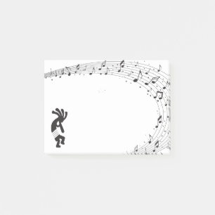 musik noter Kokopelli Post-it Block