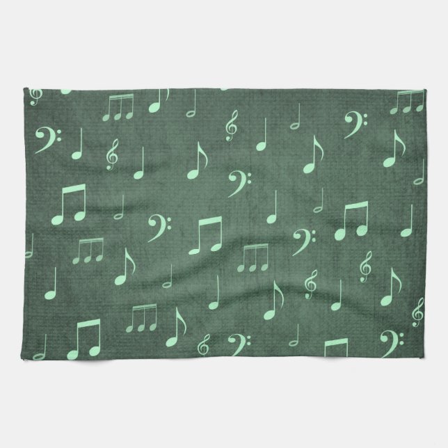 musik noter kökshandduk (Horisontell)