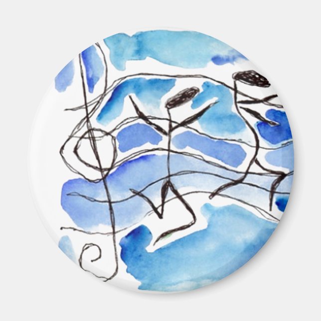 Musik noter Kom till Life Music Lägger till glädje Magnet (Framsidan)