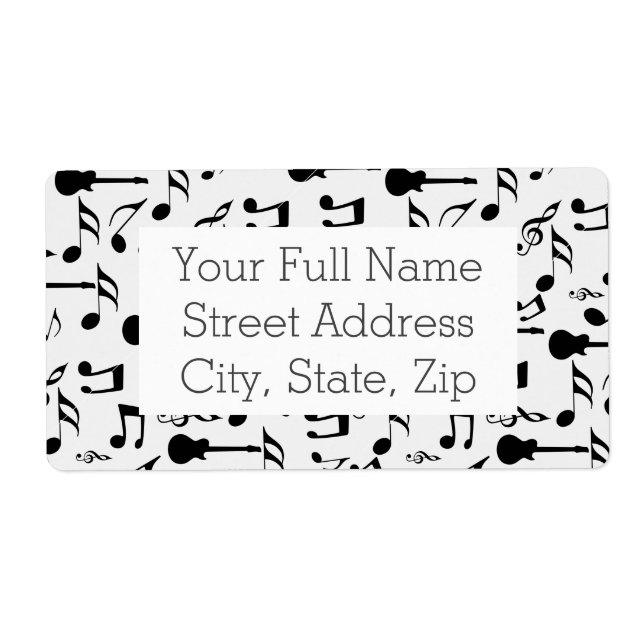 Musik noter - Lakan Music Design Fraktsedel (Framsidan)