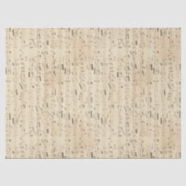 Musik noter Lakan Music på Tan Decoupage