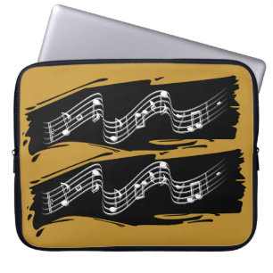 Musik noter laptop fodral
