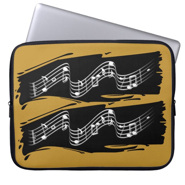 Musik noter laptop fodral (Framsidan)