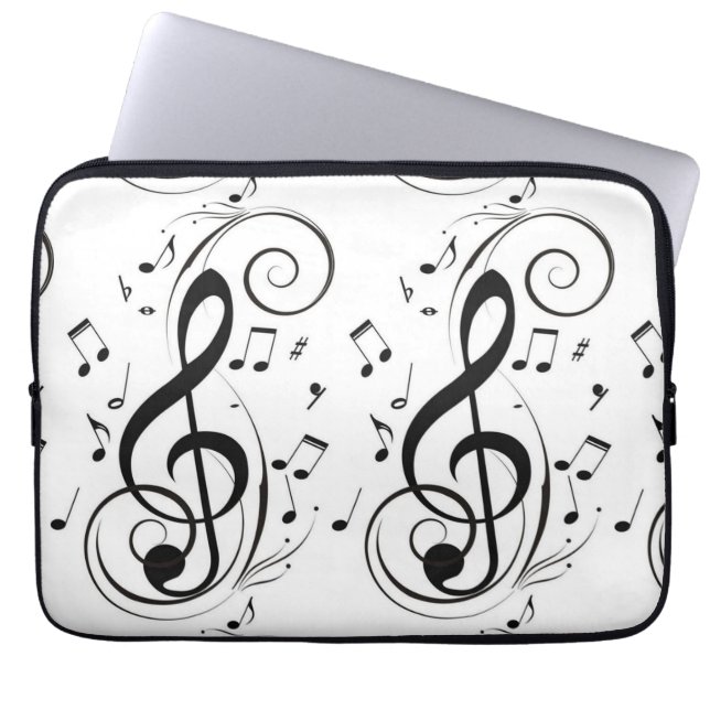 ***MUSIK NOTER*** LAPTOP SLEEVE ELLER FODRAL (Framsidan)