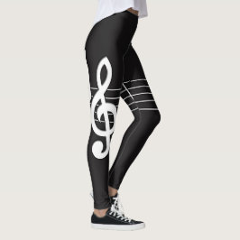 Musik noter leggings