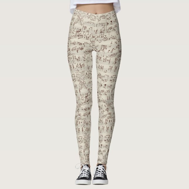 Musik noter leggings (Framsida)