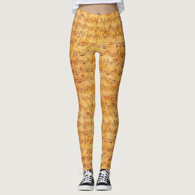 Musik noter leggings (Framsida)