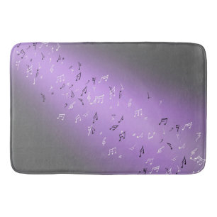 Musik noter Lila Glow Bath Mat Badrumsmatta