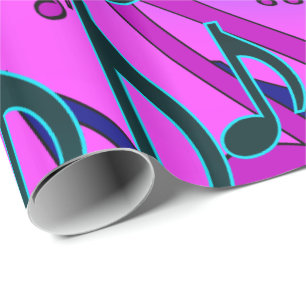 Musik noter living Swirly Musical Mönster Presentpapper