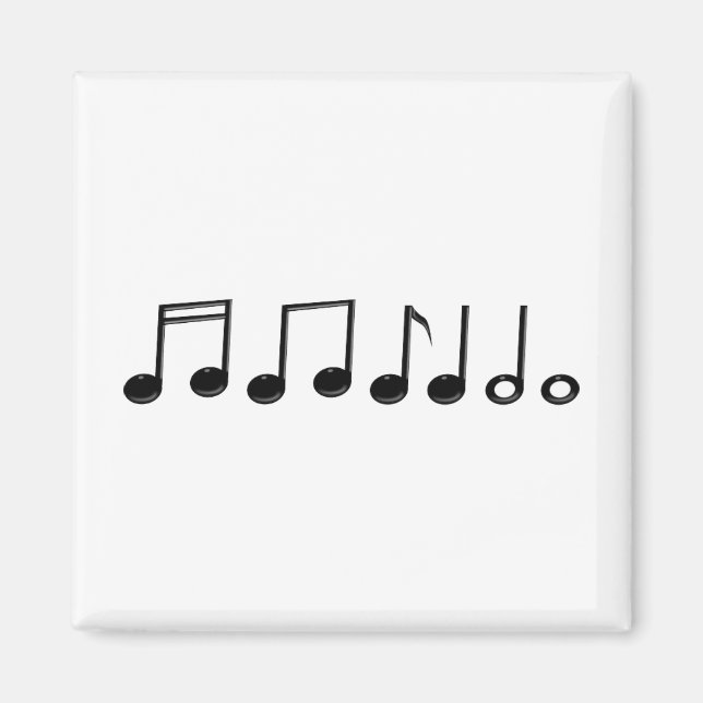 Musik noter magnet (Framsidan)
