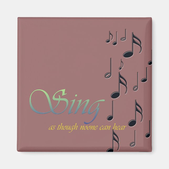 Musik noter magnet (Framsidan)