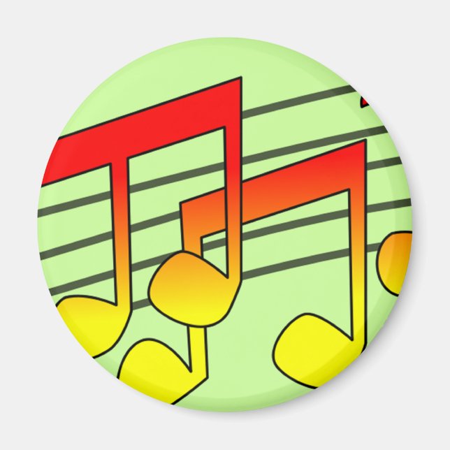 Musik noter magnet (Framsidan)