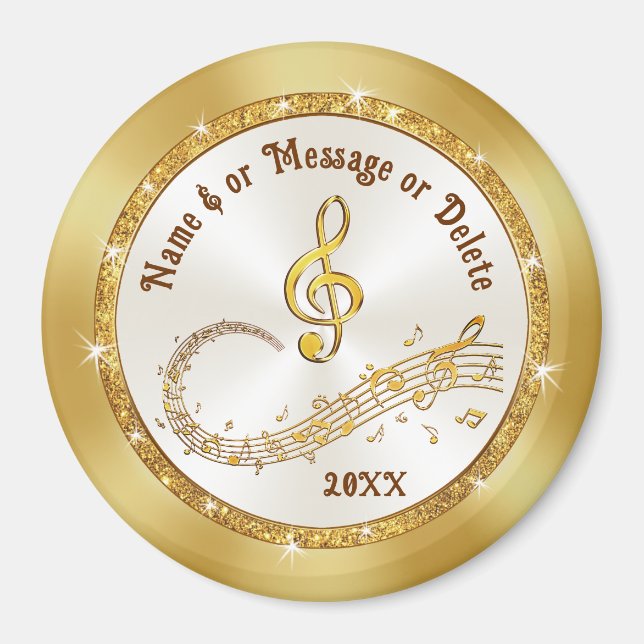 Musik noter Magnets, Music ThMeed Party favors. Magnet (Framsidan)