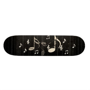 musik noter mini skateboard bräda 18,7 cm