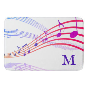 MUSIK NOTER Monogram Badrumsmatta