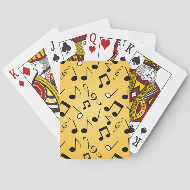 Musik noter mönster casinokort (Baksidan)