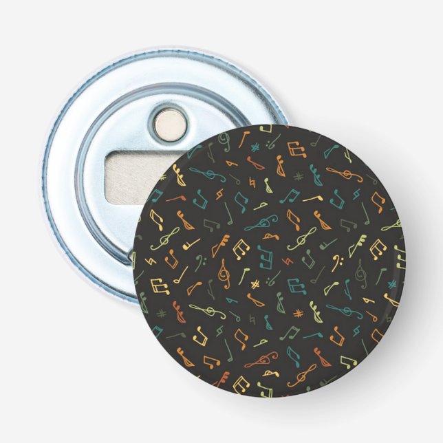 Musik noter mönster flasköppnare (Framsidan)