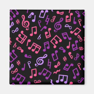 Musik noter mönster magnet