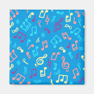 Musik noter mönster magnet
